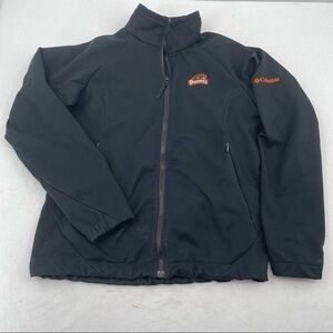 COLUMBIA Oregon State University Beavers Soft Shell Fleece lined Zip up Jacket M